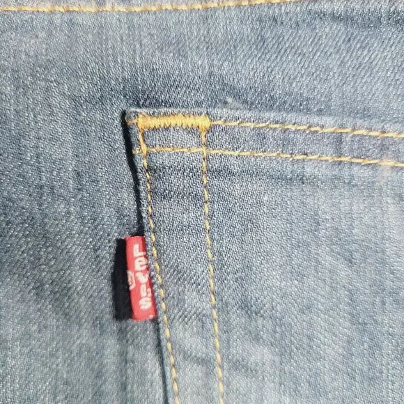 Levi's 502 Jeans Mens 48x32 Blue Wash Tapered Zip Fly Stretch Denim Big & Tall - Picture 12 of 13